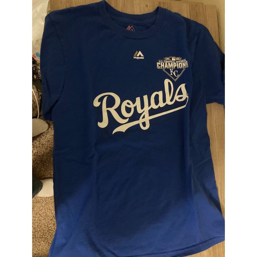 Kansas City Royals Majestic Short Sleeve T Shirt 14-16 2015 AL Central Champions